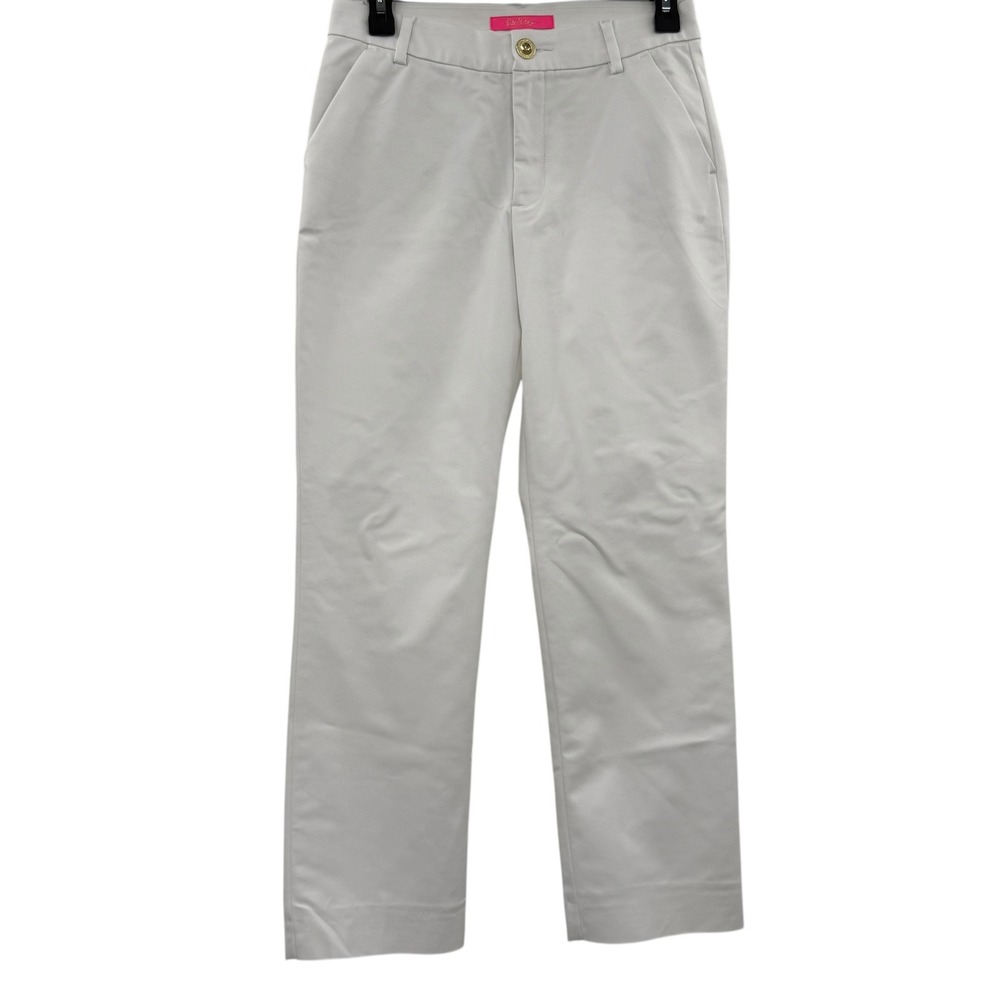 Lilly Pulitzer Straight Leg Pant in Resort White Size 2